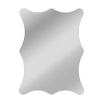 RADIANCE Goods Verical/Horizontal Hanging Rectangle Shaped Frameless Wall Mirror 32" Height