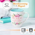 thumbnail image 4 of Christian Art Gifts Inspirational Ceramic Coffee & Tea Mug for Women: Mercies are New Every Morning Encouraging Bible Verse, Microwave & Dishwasher Safe Novelty Drinkware, White & Pink Floral 12 oz., 4 of 5