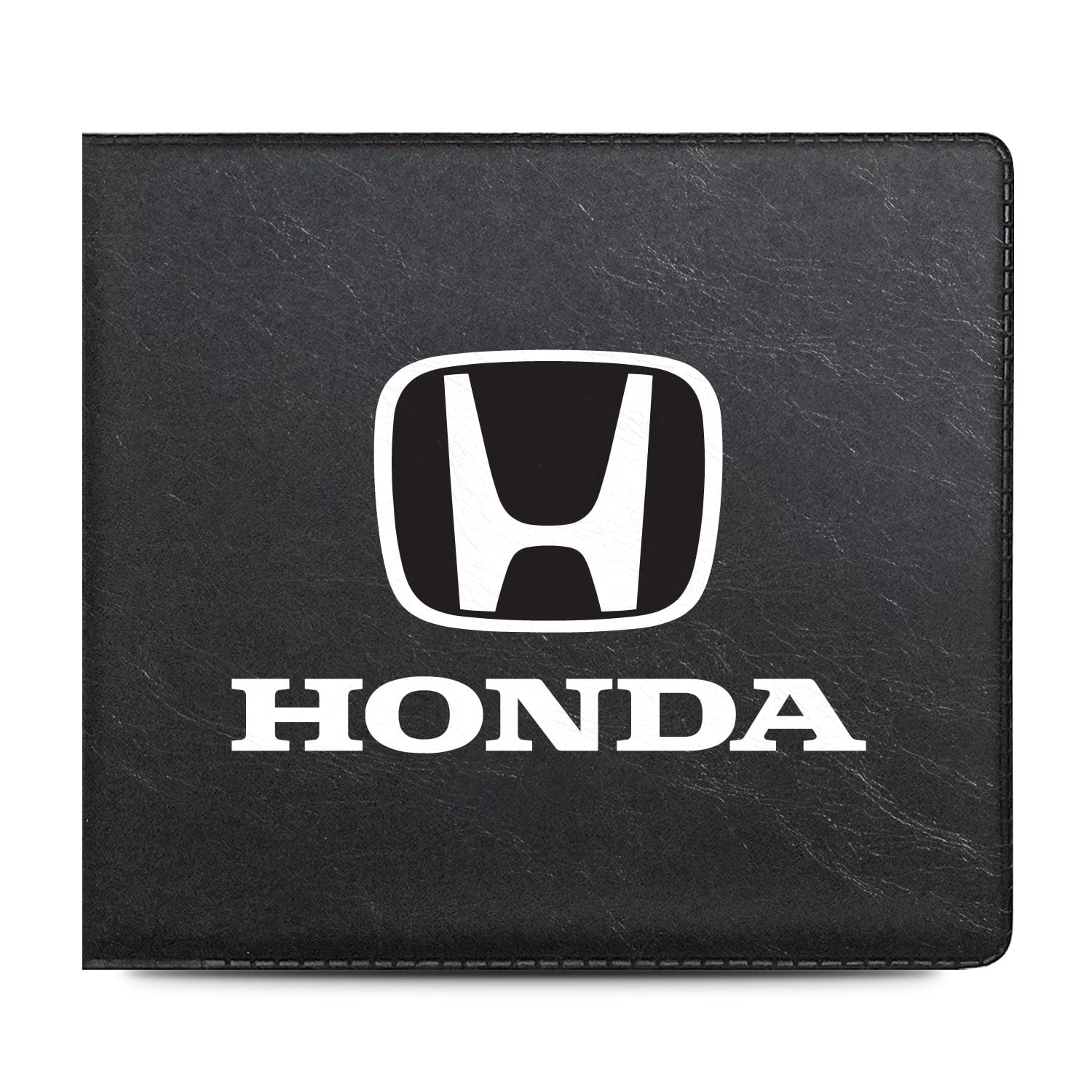 Honda Logo Car Auto Insurance Registration Black PVC Document Holder Wallet