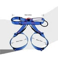 thumbnail image 5 of Half Body Safety Belt, Safety Fall Arrest Harness, Waist Hip Protection Safety Belt for Mountaineering, Climbing Rappelling, Black, 5 of 9