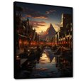 thumbnail image 2 of Designart "Of Luxor Egypt Wonders painting I" Cityscapes Floater Framed Canvas Wall Art, 2 of 7