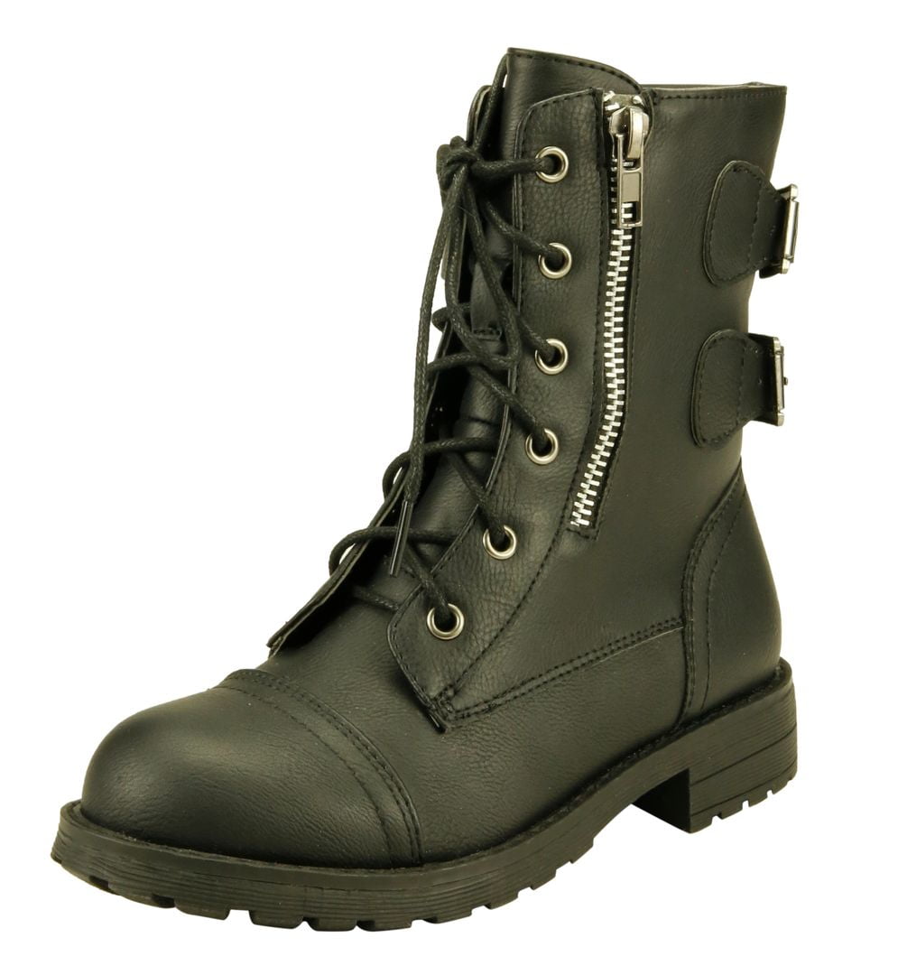girls combat boots size 3