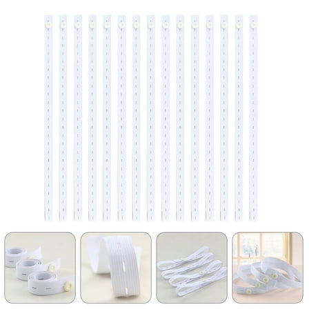 WHAMVOX  15 Pcs Diaper Strap Safety Nappy Belt Newborn Baby Diapers Toddler White
