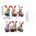 thumbnail image 4 of JHEHF Easter Bunnies Yard Decorations Outdoor Pack Of 6 Cute Rabbit Garden Signs with Stakes Holiday Welcome Signs for Patio Yard Garden Party Decor, 4 of 9