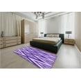 thumbnail image 5 of Ahgly Company Machine Washable Indoor Rectangle Transitional Mauve Purple Area Rugs, 2' x 5', 5 of 7