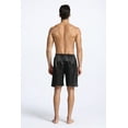 thumbnail image 5 of Tony & Candice Men's Classic Silk Satin Boxers Underpants (M, Blue+Black+Burgundy, 3-Pack), 5 of 6