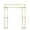 TYPE9, variant on Efavormart Heavy Duty Gold Metal Rectangular Wedding Arch in Arc de Triomphe Style, 3D Floral Balloon Frame Backdrop Stand - 7.5ft