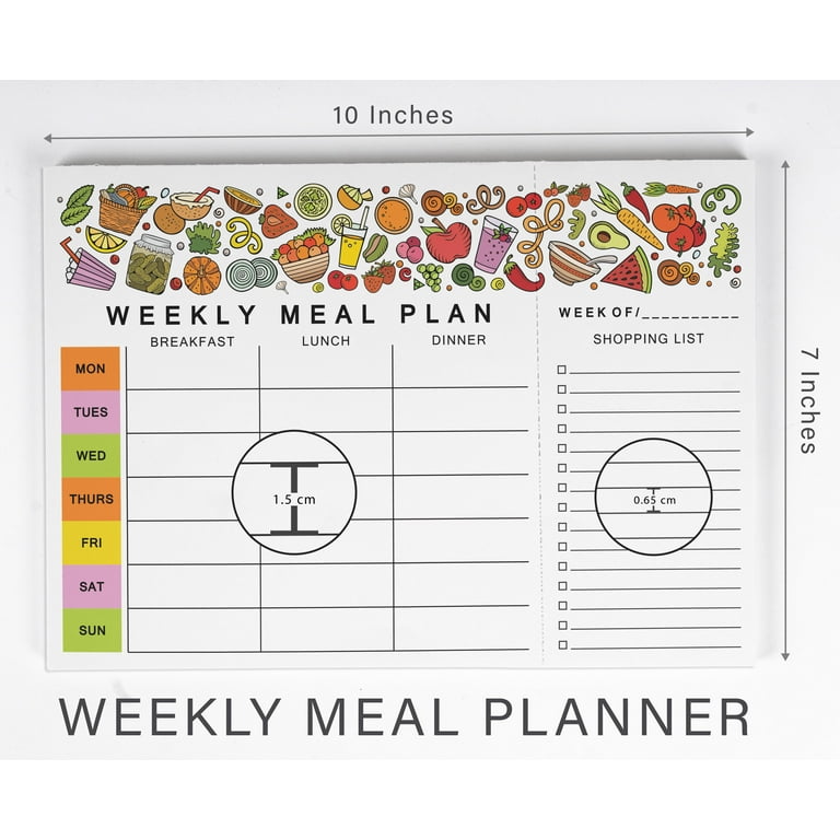 【公式】 Inkdotpot Weekly 7 Notepad Planner Meal 手帳