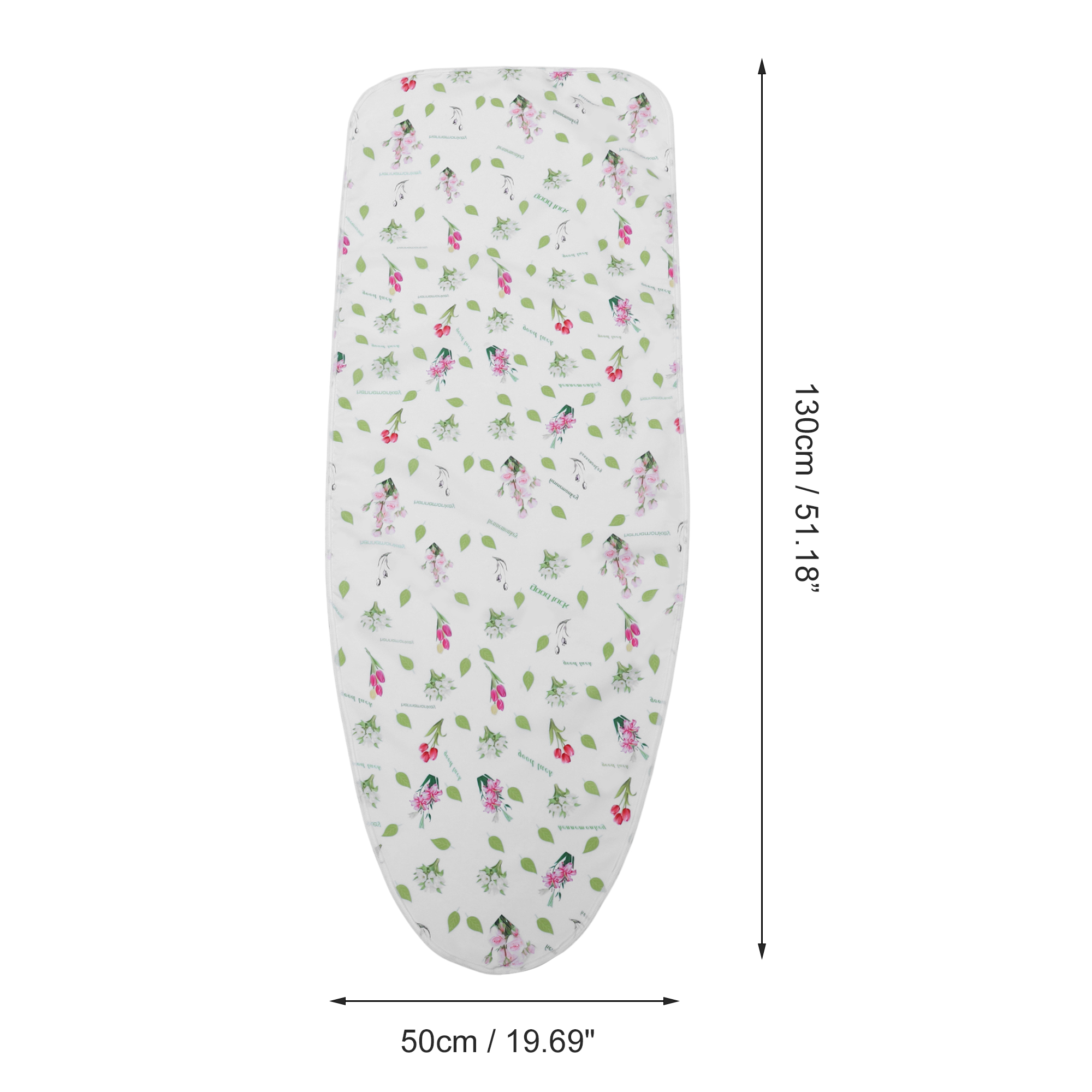 Unique Bargains Print Ironing Board Cover Standard Size 1 Pc Pink, Green, Beige