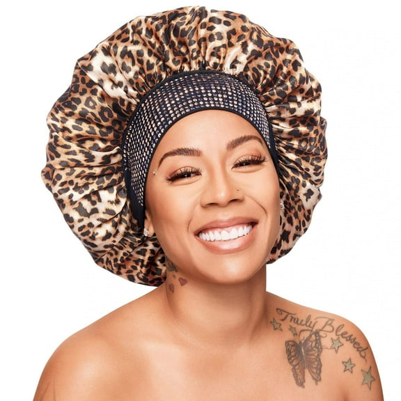 Red by Kiss Diamond Bling Bonnet Luxe Leopard X-Large (HQ201)