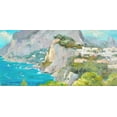thumbnail image 2 of Stevens, Allayn 32x17 Gold Ornate Wood Framed with Double Matting Museum Art Print Titled - Almalfi Coast, 2 of 4