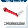 thumbnail image 4 of Folding Motorcycle Gear Shifter Lever for Bosuer M5 Aluminum Alloy Pedal Shift Lever Arm Red Lever Silver Tone Head, 4 of 6