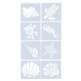 thumbnail image 1 of MasteelfCA 8pcs Painting Stencils Set Sea Animal Pattern Drawing Template DIY Hollow out Stencil, 1 of 6