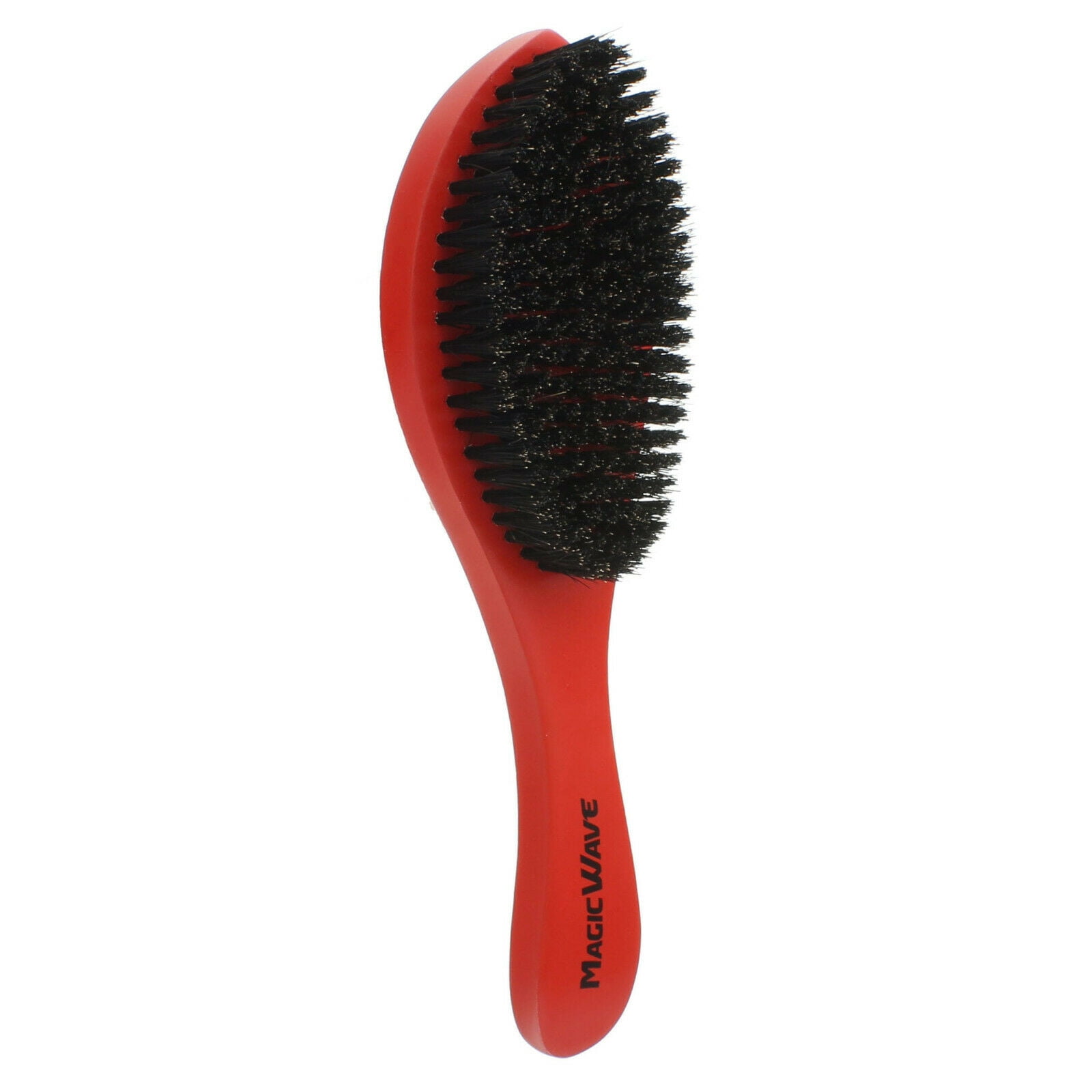 Curved SOFT Boar Bristles Wave Brush with Wooden Handle WBR001AS