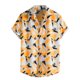 thumbnail image 1 of Camisas Hawaianas Para Hombre Hombres Casual Top Camisa Botón Abajo Impreso Casual Tops Camisa Verano Manga Corta Trabajo Solapa Camisa (Yellow, S), 1 of 7