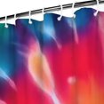 thumbnail image 3 of Colorful Rainbow Tie Dye Spiral Pattern Shower Curtain 72"x84" ,Bathroom Decorative Shower Curtains Set with 12 Hooks,Modern Waterproof Washable Shower Curtain, 3 of 6