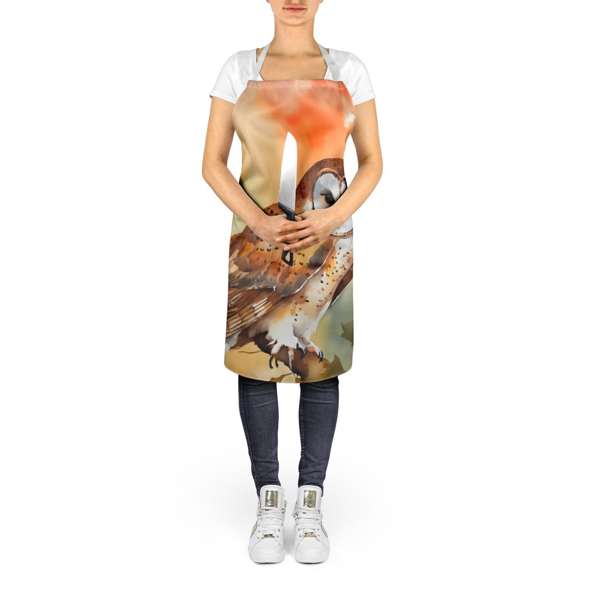 Barn Owl Apron 27 in x 30 in