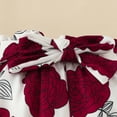 thumbnail image 3 of WIBACKER Tiny Cutey Newborn Baby Girl Summer Outfits Set Ruffle Short Sleeve Romper and Floral Shorts with Headband, 3 of 11