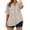 Beige, variant on Women's Embroidered Cotton Linen 3/4 Sleeve Button Down Shirt, Casual Blouse for Summer Daily Wear, Lightweight and Breathable Red XXL