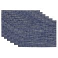 thumbnail image 1 of Design Imports COSD35131 Napperon en Tweed PVC Bleu DII (Ensemble de 6), 1 of 2