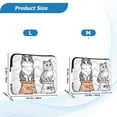 thumbnail image 4 of FORMRS 13"-13.3" Laptop Sleeve Protective Case Soft Carrying Quilted Computer Bag Cover, Gray Cute Chubby Cat, 4 of 7