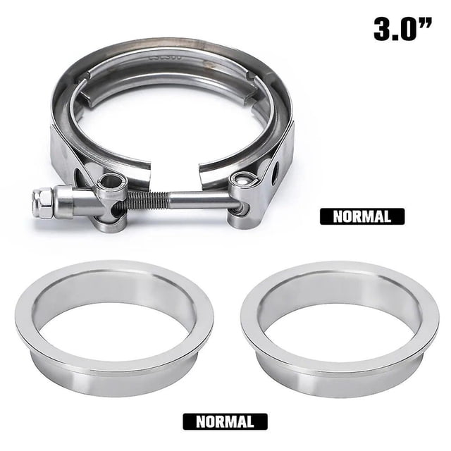 Vr-v Band Exhaust Pipe Clamp 2.5 inch 3 inch 63mm 76mm Exhaust Male and Female Flange Vband Clamp V-Band Muffler Clamp~11782