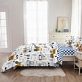 thumbnail image 4 of 4-Pcs Construcción Twin Size Boys Bedding Set, Kids Comforter Set for Teens, 4 of 7