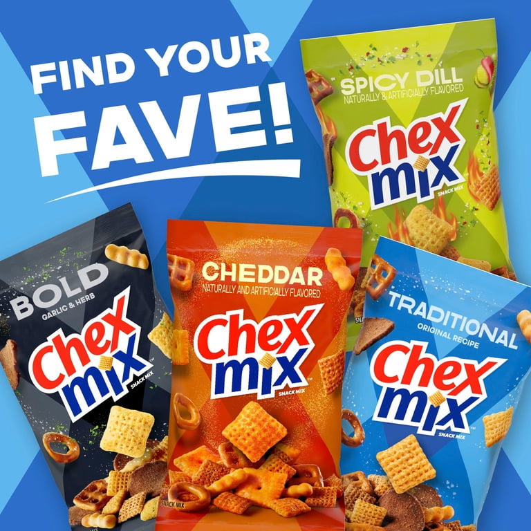 Chex Mix, Snack Mix, 2.5 oz, Traditional Original Recipe Snack Cup