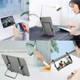 thumbnail image 4 of Foldable Multi-Angle Tablet Stand, Universal Adjustable Metal Desk Stand With 180Â° Rotation For 10.2", Pro 11"/12.9" 2020/2018, Air, Samsung Tab And All Tablets, 4 of 6
