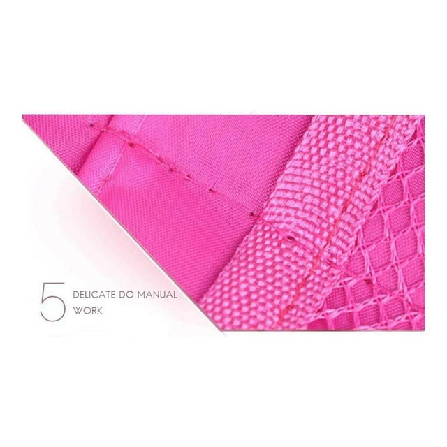 facefd Women Multifunction Portable Double Zipper Travel Cosmetic Handbag Organizer Handbag