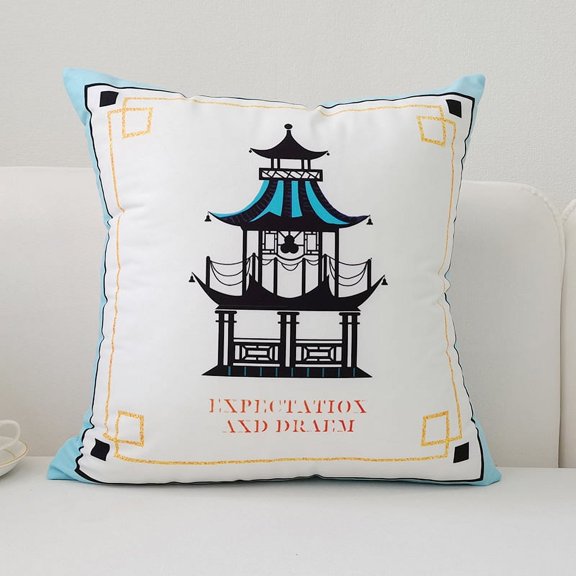 Nordic Style Simple Atmosphere Ins Pillowcase Short Plush Printed Letter Sofa Bed Headrest Pillowcase