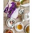 thumbnail image 4 of Marble Purple Kitchen Dish Towels for Drying Dishes Set of 2, Gold Foil Ceramic Style Cracks Scratches Waffle Weave Microfiber Hand Tea Bathroom Towels Quick Dry & Absorbent Towel 15.7x23.6, 4 of 7