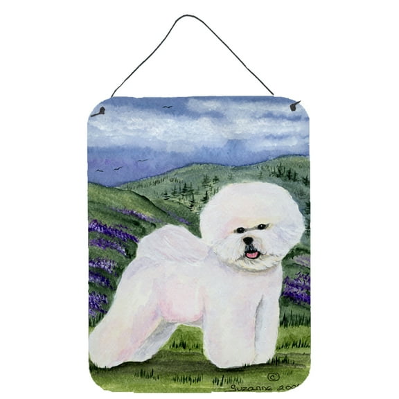 Caroline's Treasures SS8025DS1216 Bichon Frise Wall or Door Hanging Prints, 12x16, multicolor