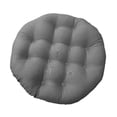 thumbnail image 3 of Cojín para silla Papasan, cojín para silla de huevo, tapete para silla de jardín, lavable, grueso, redondo, 15.7 pulgadas, para asientos de mecedora, Gris oscuro, 3 of 9