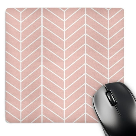 3dRose  Coral Pink herringbone pattern - modern arrow feather inspired design  MousePad price history on PriceWatchPro