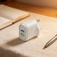 thumbnail image 4 of USB Charger 20W Dual USB Fast Charging Adapter, Smart Safety Protection Overcurrent Overvoltage Short Circuit, Compact Wall Plug for Phone Tablet Headphones Home Office Travel, 4 of 6