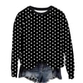 thumbnail image 4 of Craaazy Chandails Athlétiques pour Femmes à Manches Longues, Col Rond, Décontractés, Imprimés, Coupe Ample, Cadeaux, 4 of 7