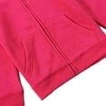 thumbnail image 5 of Bienzoe Girl's Anti-Pilling Soft Fleece Zipper School Uniform Hoodie Pink 7, 5 of 9