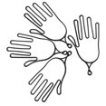 thumbnail image 3 of Golf Gloves Stretchers for Keeping Shape and Drying 4Pcs Black Plastic, 3 of 5