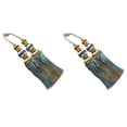 thumbnail image 3 of Baohd 2pcs Haut Pompon de Rideau Facile à et Excellent Décor pour une Large Application Rideaux de Polyester Tiebacks Suspendus Haut Bleu Clair 2Set, 3 of 6