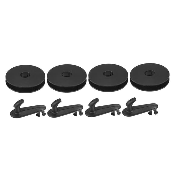 4 Kits Car Holder Retainer Compatible for Toyota for Lexus Plastic Black Floor Mat Fixing Clips
