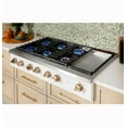 thumbnail image 4 of Cafe 48" Commercial Style Gas Rangetop with 6 Burners and Integrated Griddle (Natural Gas) - CGU486P2TS1, 4 of 5