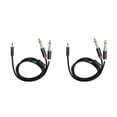 thumbnail image 4 of Cateissary Cable de audio Cable adaptador de enchufe chapado en oro doble Carcasa de aleación de aluminio Type1 NO1, 4 of 6