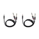 thumbnail image 3 of Methold Cable de audio Dual RCA giratorio Doble enchufe chapado en oro Red tejida de algodón Diseño conveniente Cable adaptador fácil de aplicar Type1 NO1, 3 of 5