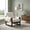 Beige, variant on Chenille Accent Chair with Rolled Arms and Wooden Frame - Dark Gray