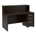 thumbnail image 1 of Arrive 60W x 30D Reception Desk with Drawers in Mocha Cherry - Engineered Wood, 1 of 11