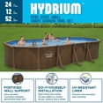 thumbnail image 6 of Bestway Hydrium 24'x12'x52" Steel Side Wall Above Ground Pool w/ Sand Pump & Accessories, 6 of 13