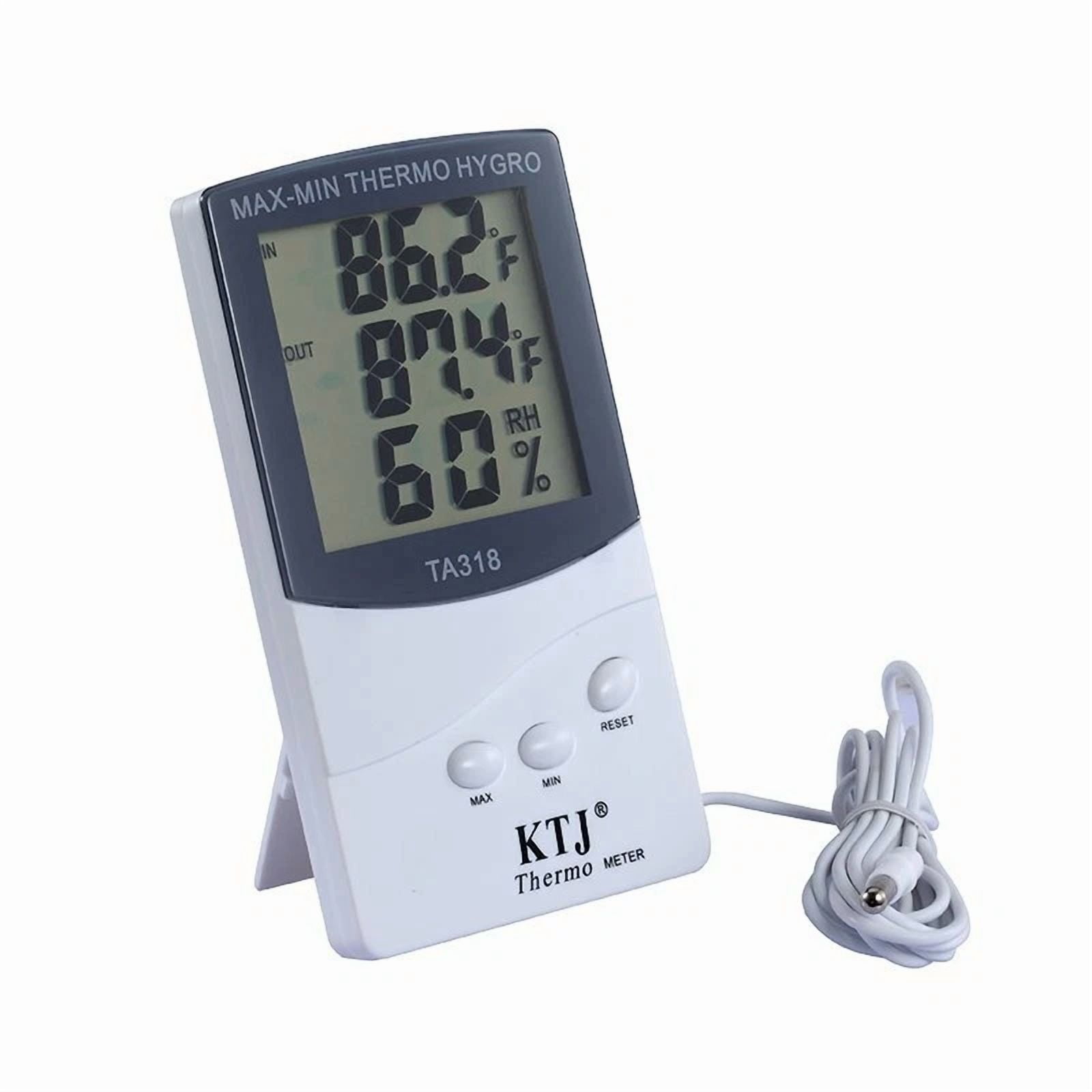 CIRCLE- Lcd Indoor/Outdoor Digital Thermometer Hygrometer Temperature Humidity Display