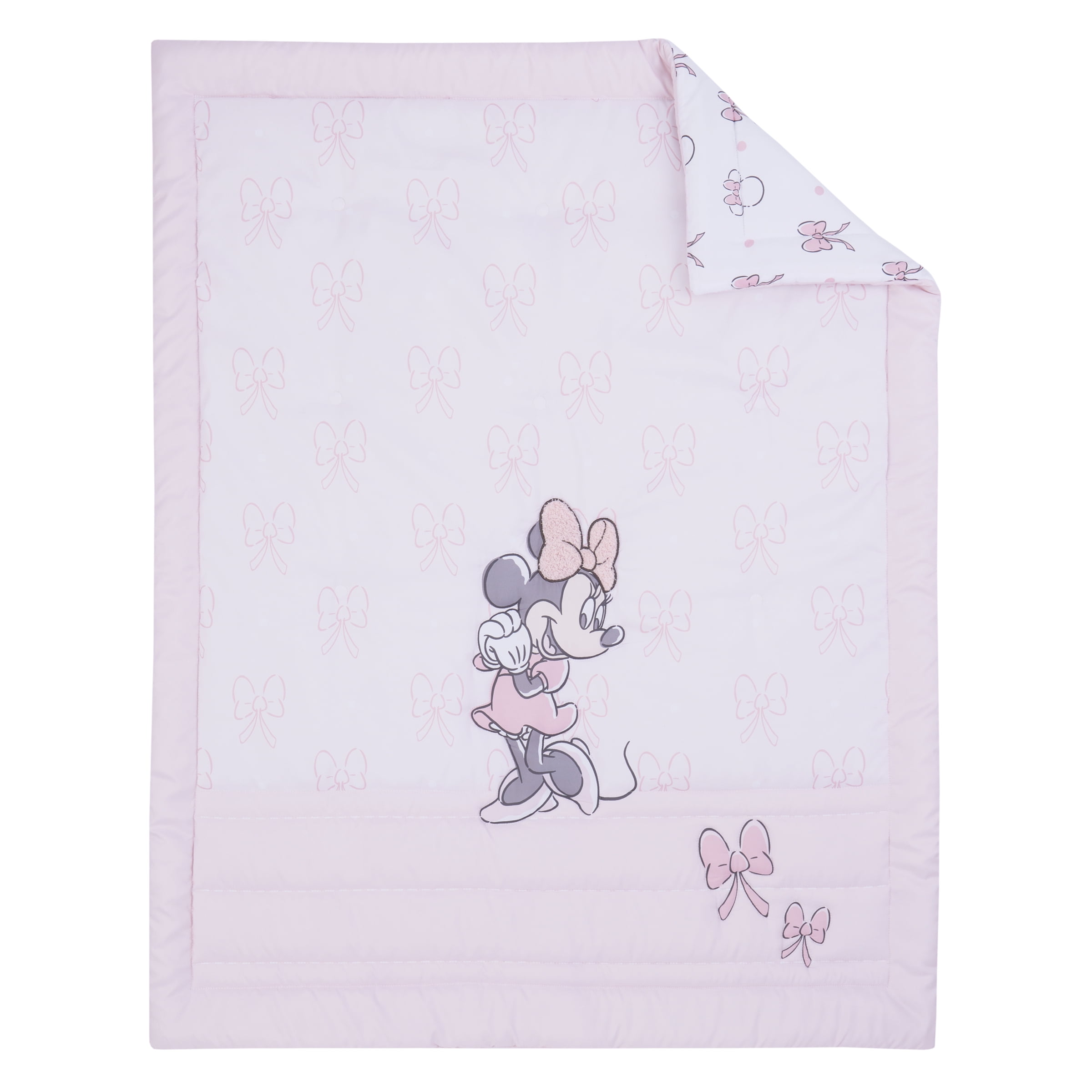 Minnie Mouse Sweet Bows 3 Piece Crib Bedding Set, Infant Girl, Pink