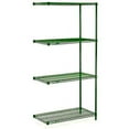 thumbnail image 2 of Global Industrial B2255732 Nexel Green Epoxy Wire Shelving Add-On, 60 x 21 x 63 in., 2 of 4